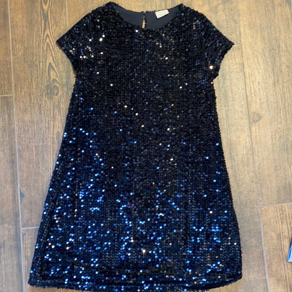 Black Zara Sequin dress size 9